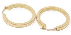 Popular Round Squared Hoop Earrings