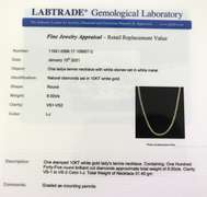 Impressive White Gold 8cts Diamond Tennis Necklace