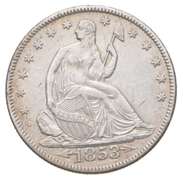 1853 Seated Liberty Half Dollar