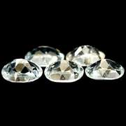 Glittering 7.89ct UNHEATED diamond white Topaz set