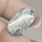 Uniquely picturesque 15.20ct Aquamarine cabochon