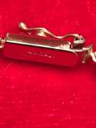 14K YELLOW GOLD LADIES HERRINGBONE AND DIAMOND CHAIN