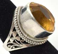 Sterling Silver Lemon Quartz Ring