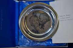 1971 Norman Rockwell Sterling Silver Christmas Plate
