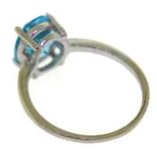 Sterling Silver Blue Topaz Ring, Earrings and Pendant