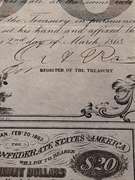 $ 500 March 2 1863 Confederate War Bond