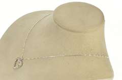 14K White Gold 1950's Classic Diamond Heart Love Symbol Pendant