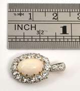 Antique Opal and Diamond Pendant