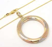 Gorgeous Textured Open Circle Necklace