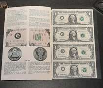 Uncut  Sheets of 4 1985 $1 FR Notes