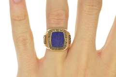 10K Yellow Gold 1997 Northwood University Ornate Class Ring