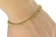 14K Yellow Gold 1.47 Ctw Diamond Classic Diamond Tennis Bracelet