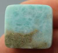 Rare 66.74ct cloud blue Larimar cabochon