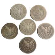 6 New Orleans Morgan Dollars