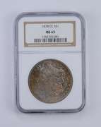 MS65 1878-CC Morgan Silver Dollar - Great Color - Graded NGC