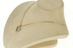 10K Yellow Gold 0.80 Ctw Diamond Classic Heart Love Symbol Pendant