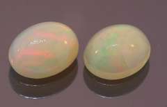 Stunning 4.04ct untreated pair of Welo Opals