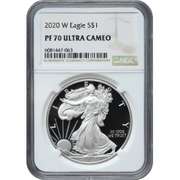 Certified Proof Silver Eagle 2020-W PF70 NGC
