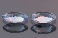 Heated Only! 1.34ct pair of high fire Ceylon Sapphires