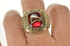 10K Yellow Gold 2000 Big South Championship Football Ring