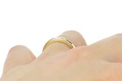 14K Yellow Gold 1/3 Ctw Ruby Diamond Classic Wedding Band Ring