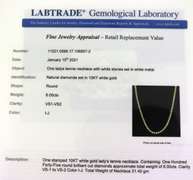 Impressive White Gold 8cts Diamond Tennis Necklace