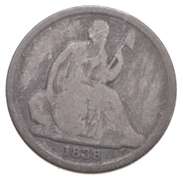 1838-O Seated Liberty Dime