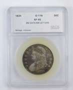 XF45 1834 Capped Bust Half Dollar Small Date Small Letters - SEGS