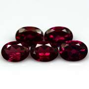 Natural 4.82ct violet Rhodolite Garnet set