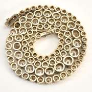 Sparkling CZ Sterling Tennis Necklace