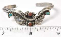 Sterling Silver & Turquoise Bracelet.