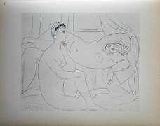 PABLO PICASSO, TWO NUDES RESTING