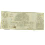 Sharp August 25 1852 $1 Columbia Bank OF Wash DC Note