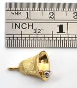 Vintage Bell Charm with Diamond