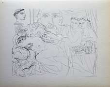 PABLO PICASSO, MINOTAUR CARESSING GIRL