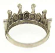 Sterling Silver Opal And Pink Saphires Ring