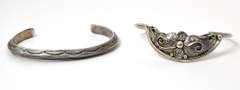 Lot of 2 Sterling Silver Bracelets