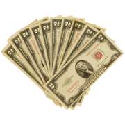 10 Various Red Seal $2 US Notes