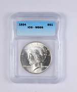 MS66 1934 Peace Silver Dollar - RXX - Graded ICG