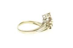 14K Yellow Gold 0.54 Ctw Fancy Brown Diamond Vine Bypass Ring