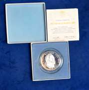 1972 Republic Of Panama 20 Balboas Proof Coin . With Box and COA 4.166 Troy  OZ  of Sterling Silver