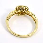 Dazzling Pavé Diamond Ring in 14 K Yellow Gold