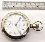 Rare Aug. L. Hoffman Pocket Watch in Silverine
