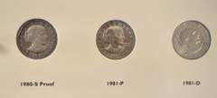 Littleton Susan B Anthony Dollars Complete Set 1979-1981, 1999