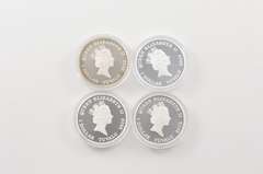 2010 Tuvalu $1 Kings Of The Road 1 Troy Oz Silver Coin 4 Coin Set