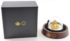 Ltd Ed Coin 2017 Canada $100 Wolf 10 oz Silver 24K Gold Gild - Box/COA