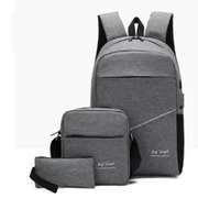 3Pcs Unisex Back To School Backpack