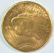 Super Choice BU 1909-S St. Gaudens $20 Gold Piece