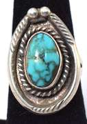 Vintage Sterling Silver Turquoise Ring