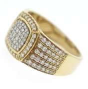 Powerful Yellow Gold Diamond Ring